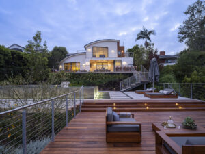 Backyard designed by Landscape Architect at Ecocentrix in La Jolla, CA